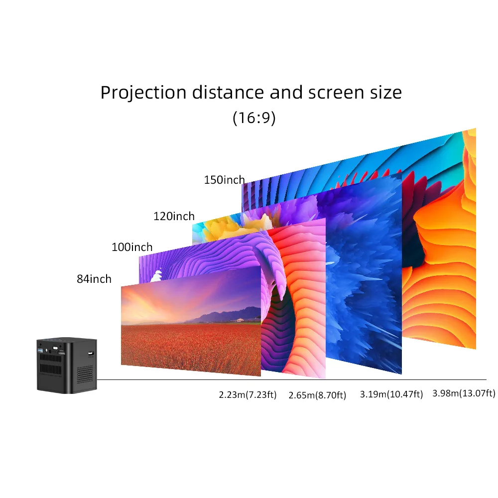 Factory Hot BYINTEK P19 Smart DLP Mini Pocket Projector Android WIFI Portable Proyector Beamer 4K 3D Home Cinema Pico Projector