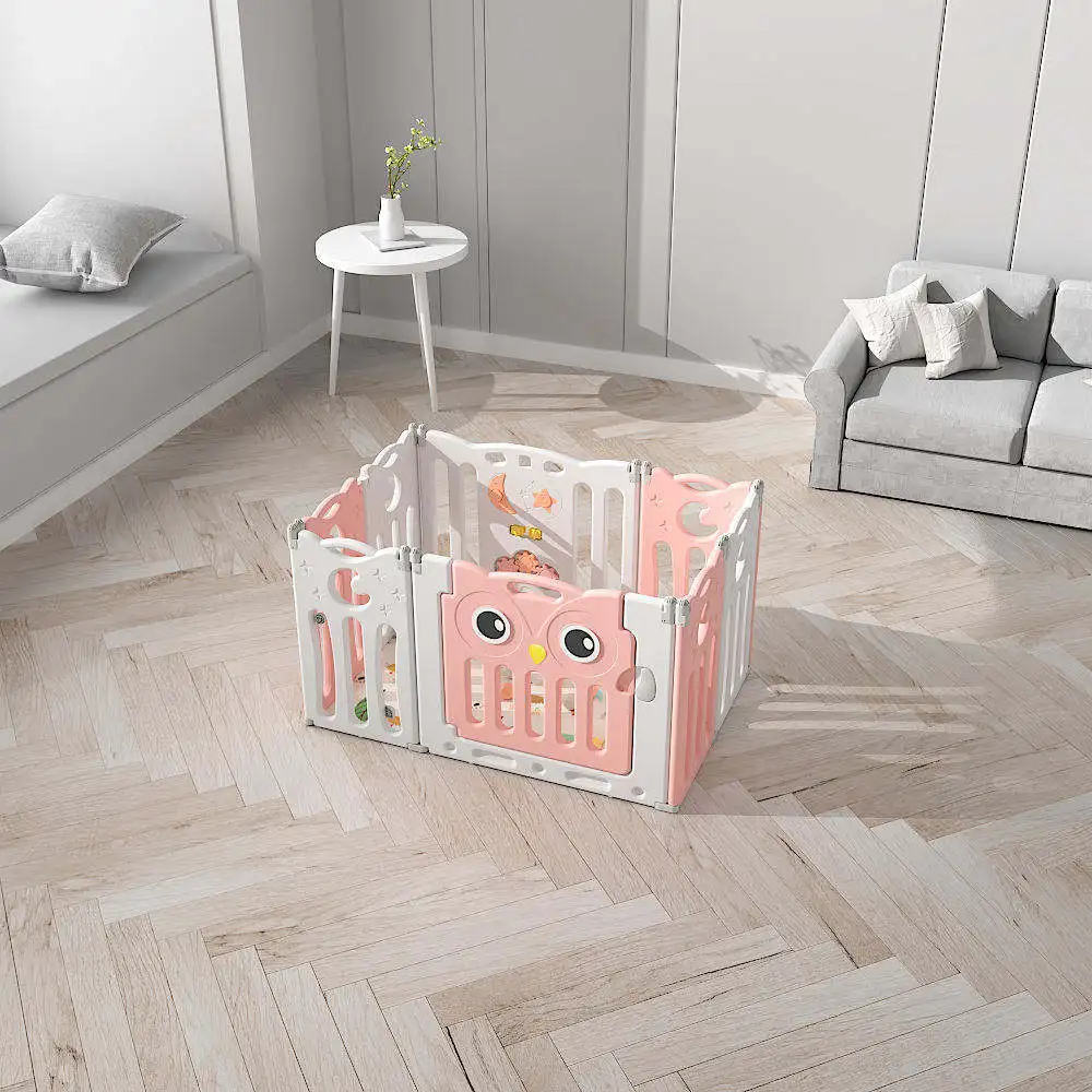 Indoor  Portable Plastic Kids Modern Foldable Baby Safety Playpen Kids Playpen For Baby And Toddlers