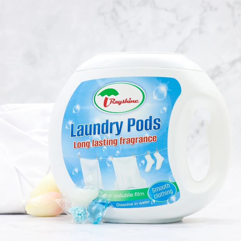 3 in 1 Wholesale Custom Laundry Pods  Cleaning laundry Detergent Beads Laundry Pods Ocean Fragrance booster Beads 100pcs/box