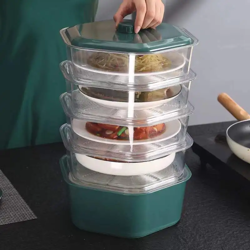 Insulation Household Dish Cover Leftovers Multi-layer Storage Rack Kitchen Artifact Meal Dining food Cover