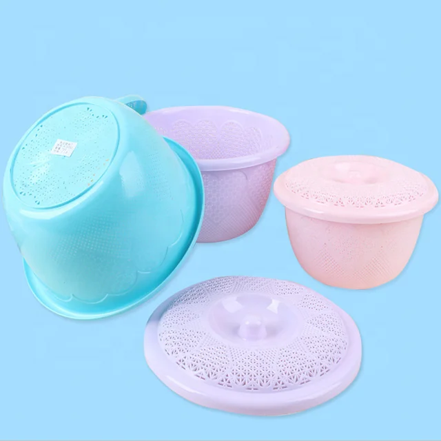 Kitchen Panning Bread Basket Of Plastic And Plastic Water Baby Basket Fruit Wash Rice Sieve