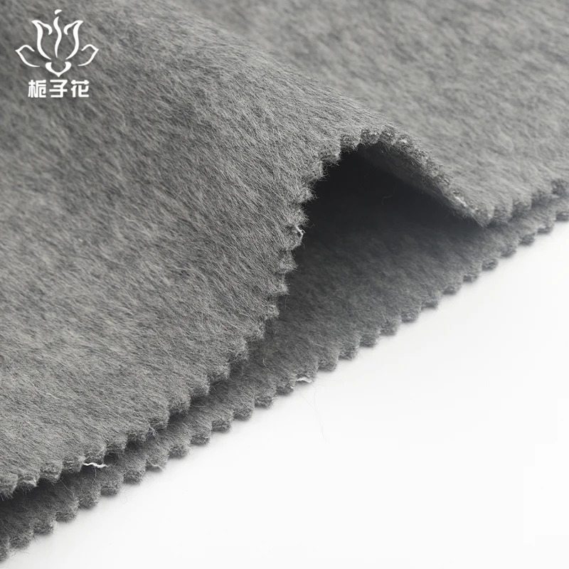 Good quality 10%alpaca 90%wool 850-880g/m double sided alpaca wool fabric for coat