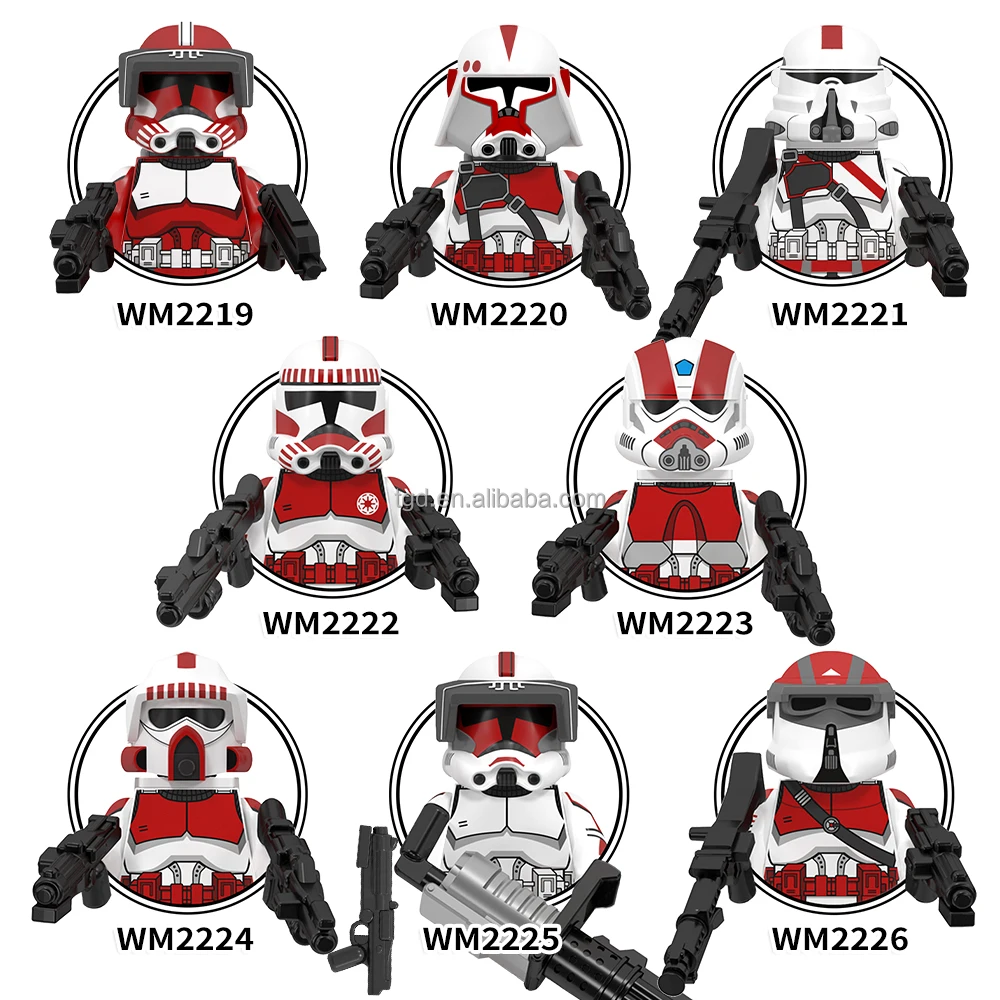 Space war mini toys Commander fox trooper AT-RT driver Captain Stormtrooper Building Blocks juguetes kids Toys WM6123