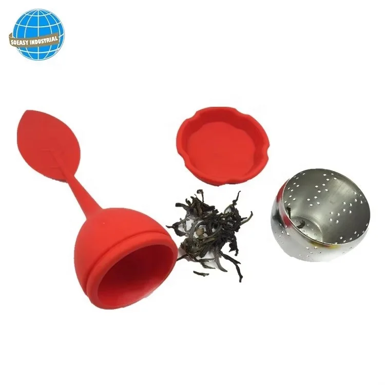 Высококачественный термостойкий Небьющийся чайный шарик из нержавеющей стали силиконовый заварочный чай