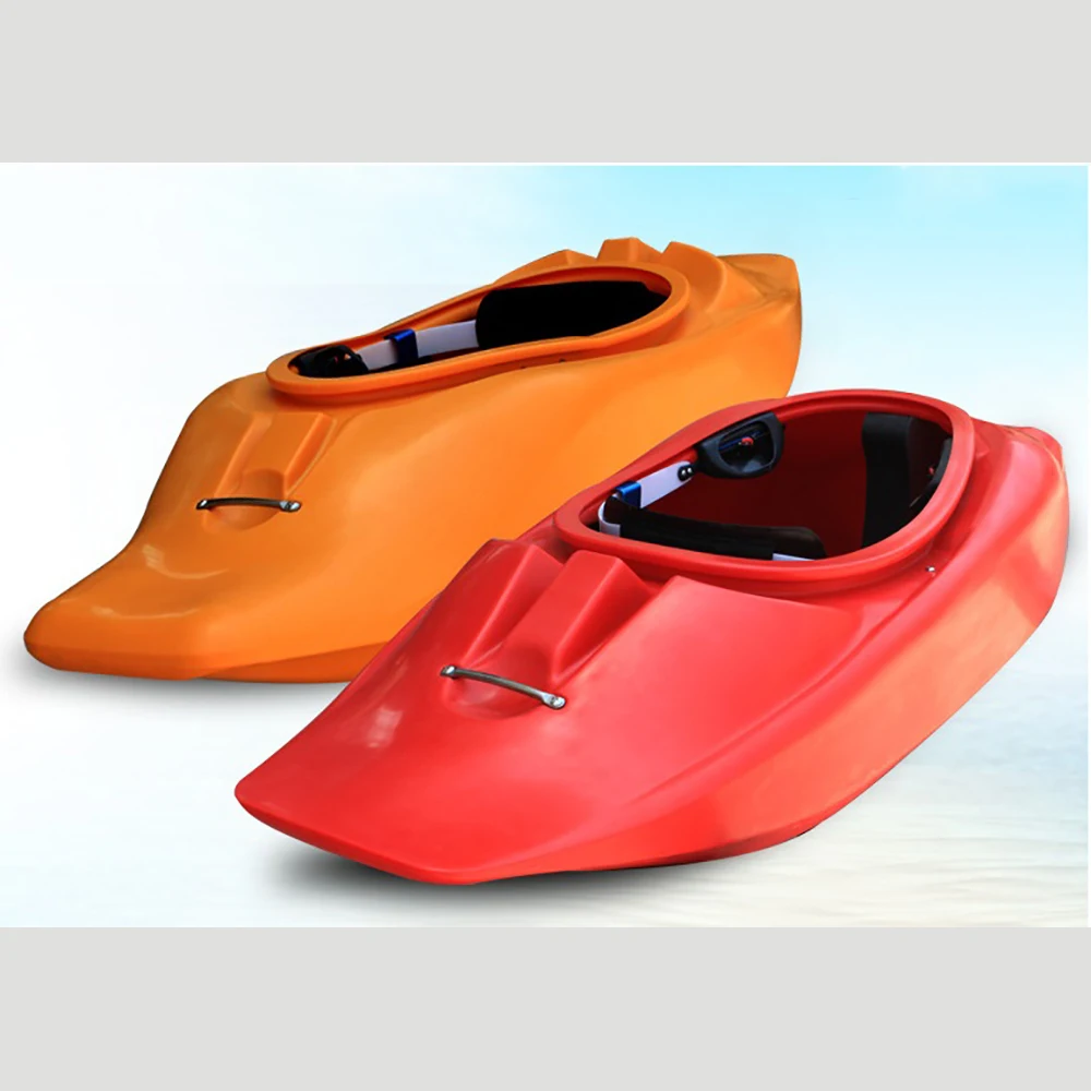 Factory Direct Sale Whitewater Kayak Rowing Boat,Sleek Design Sea Blue Single Kayak Wild Water Racing Boat