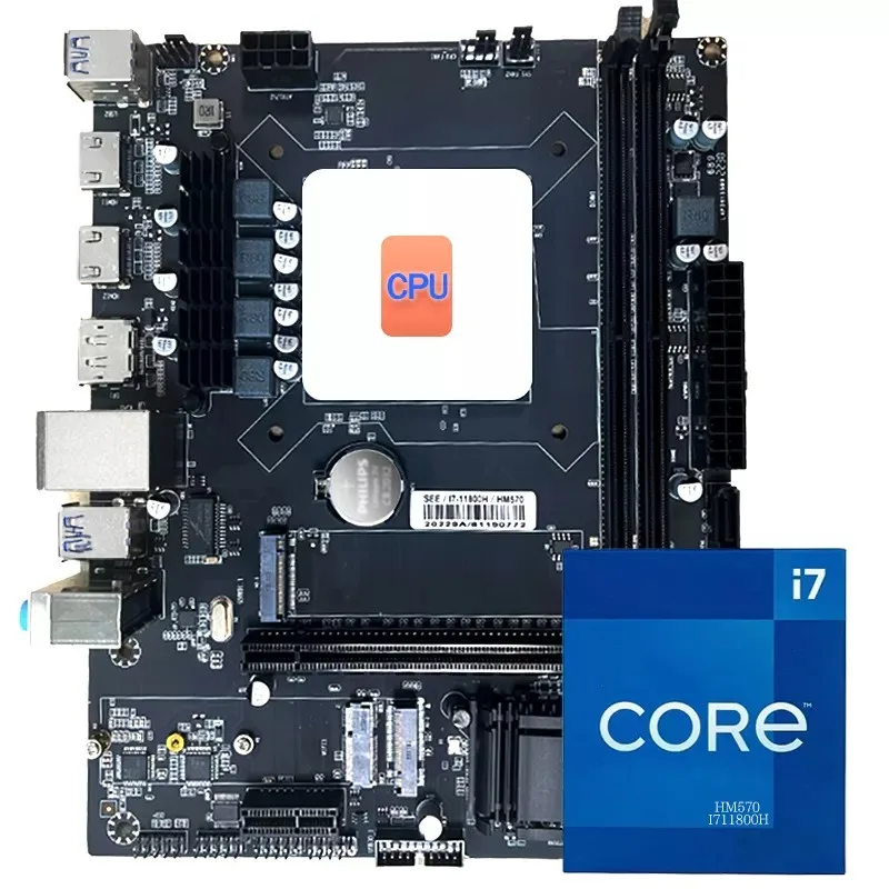 Настольных Ddr4 I7 процессор HM570 игровой материнской платы с процессором