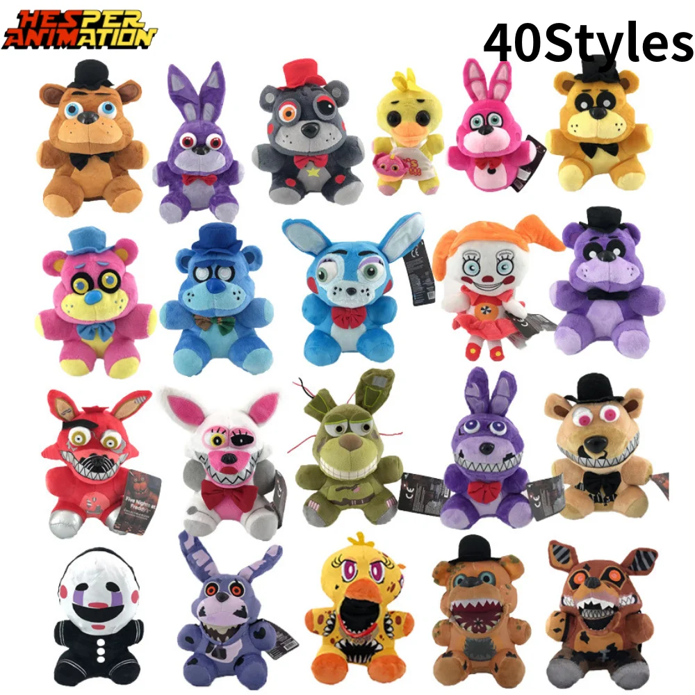 40 стилей пять ночей в Freddy Juguetes FNAF Nightmare fredddy Bonnie Bear Плюшевые игрушки