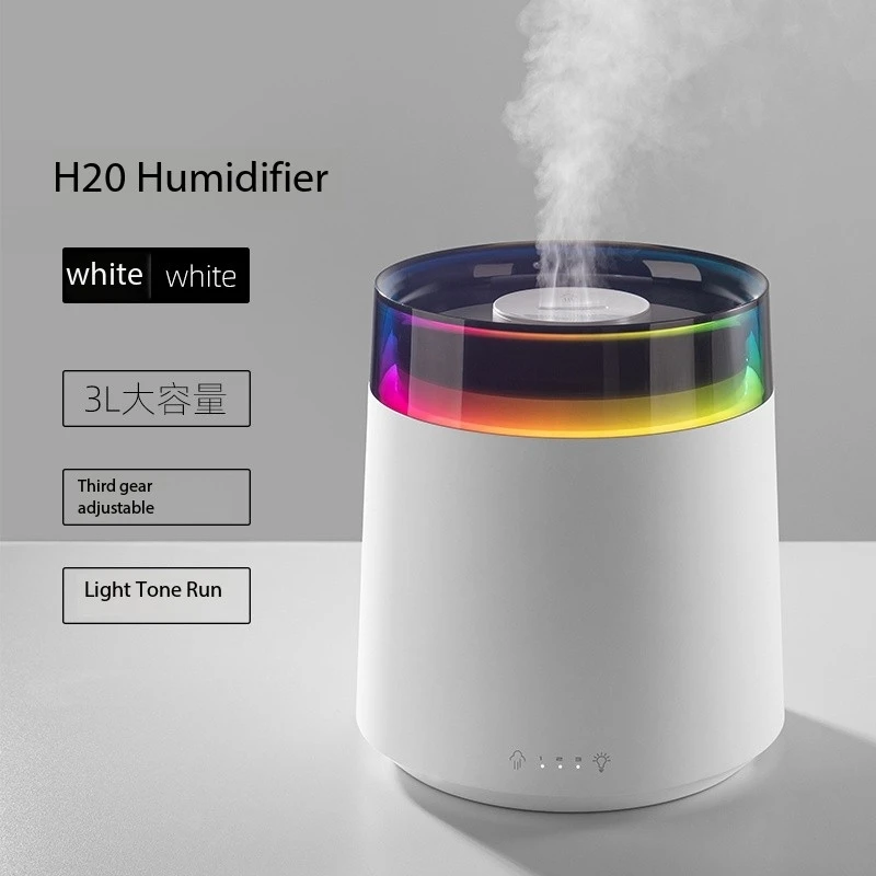 Indoor Portable Low Noise Fine Humidifier Essential Oil Aroma Diffuser 3L Large Capacity Touch Control Bigger Output Humidifier