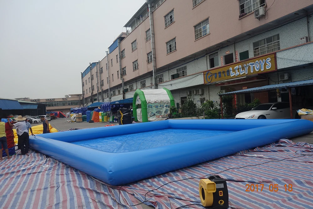 0.9mm pvc swimming pool customized size ground water park pool