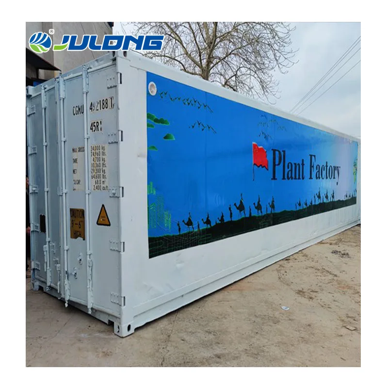 Shipping Container Farm Vertical Farming Equipment Hydroponic Hemp Growing Container Greenhouse With Climate Control System