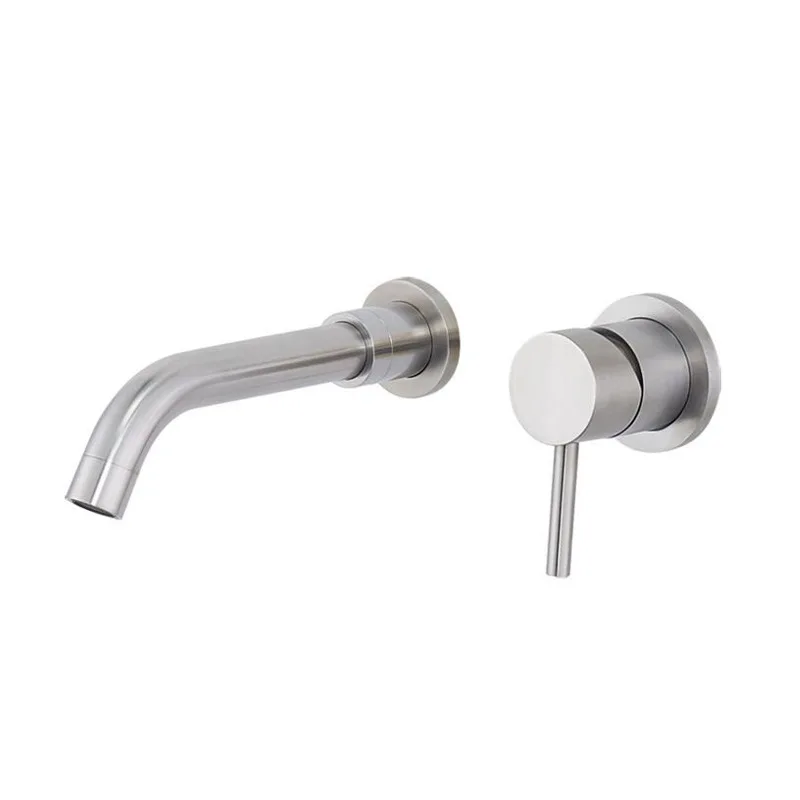 2024 factory hot selling Cold and hot basin faucet concealed 304 stainless steel faucet