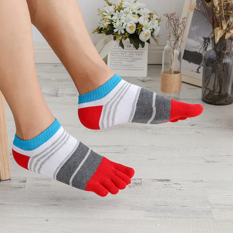 Hot Sale Wholesale Toe Socks Running Breathable Comfortable Soft Short Five Toed Cotton Custom Socks
