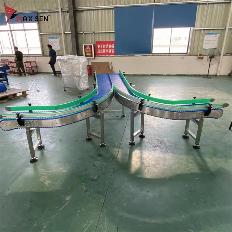 Modular Belt Conveyor System with Food Grade Plastic
