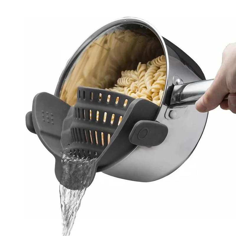 Хит продаж, Овощная силиконовая сливная корзина, дуршлаг для макаронных изделий, кухонный горшок, Силиконовый Фильтр