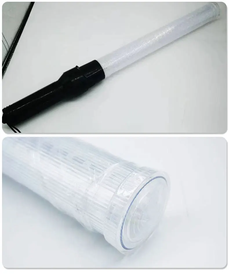 Multi-function high hardness waterproof handheld emergency self defense LED warning wand traffic light stick safety baton
