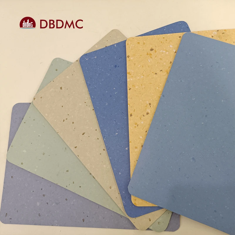 Eco friendly Antistatic PVC vinyl flooring Homogeneous roll floor tiles for hospital