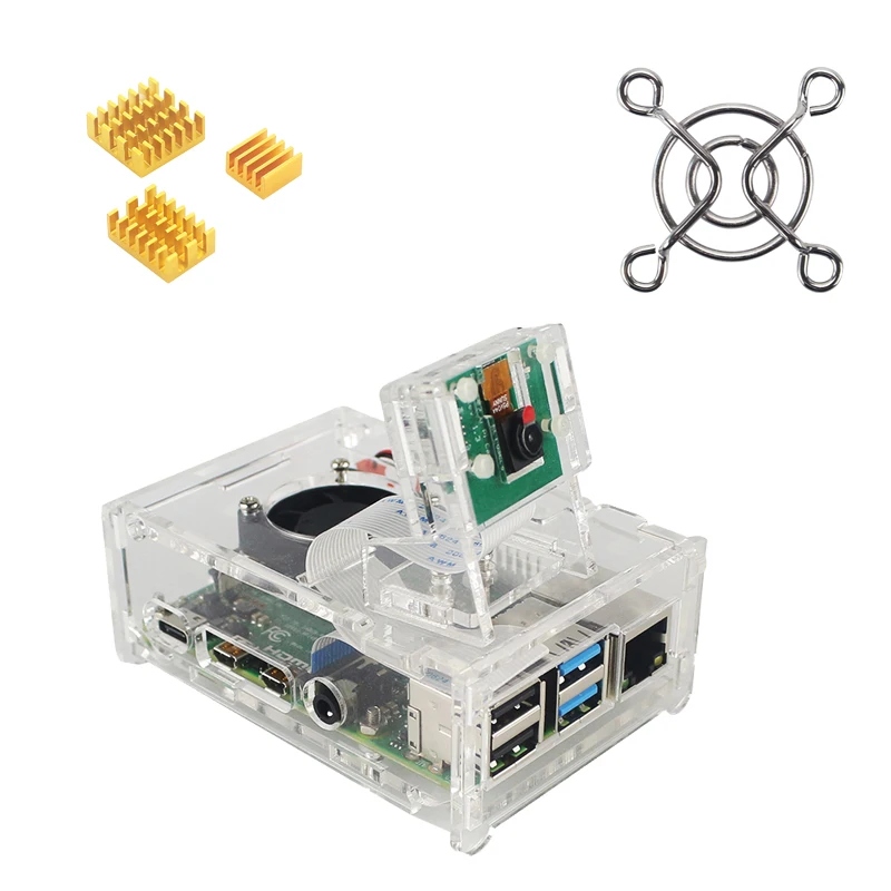 Manufacturer direct Supply Acrylic raspberry pi 4 camera case enclosure set with best price