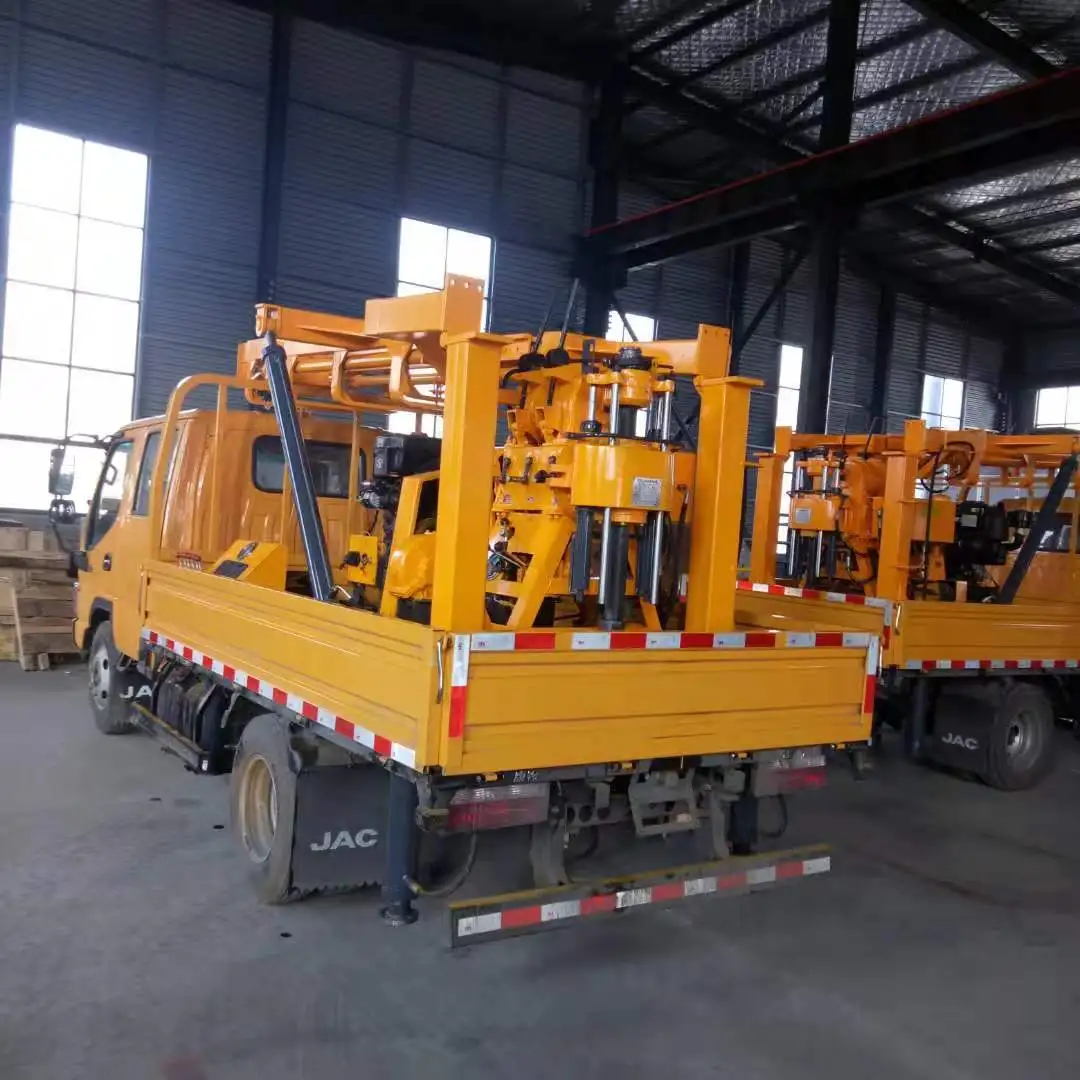 Easy to operate car mounted well drilling machine / well digging machine / bore well drilling machine price