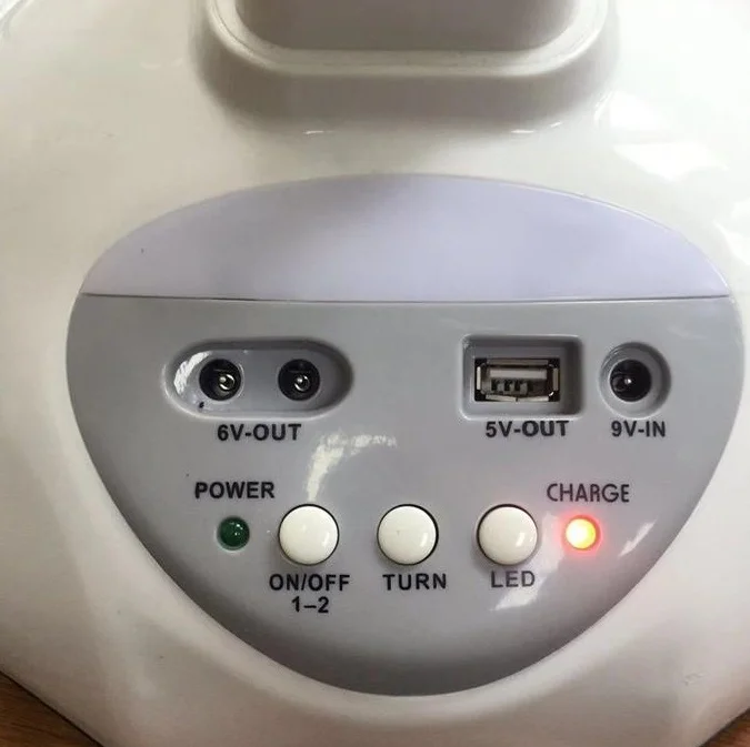 LIGHTSINCERE 12 inch solar home fans wih light and radio solar fan dc walt heater