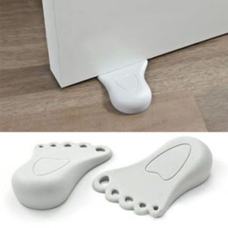 MZL Foot Shape Rubber Door Stopper Childproof Door Stop Safety Anti-Pinch Hand And Foot Door Plug