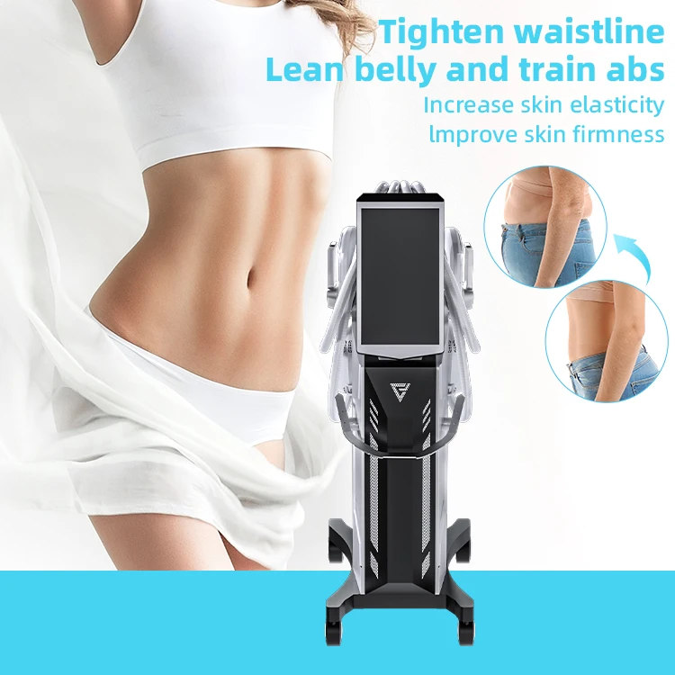 Ems body shaping 4 Handles Teslasculpt HIEMT Muscle Building Fat Burning EMS Body Sculpting Machine