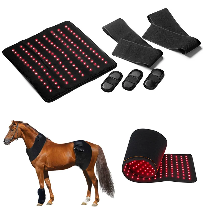 Factory Customization LED Red Blue Infrared Light Equestrian Horse Back Leg Boot Hoof Therapy Wrap Red Light Therapy For Horse