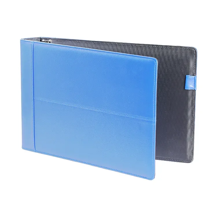 Custom Office Supplies Classic Business Loose Leaf 7 Ring Binder Folder Meeting Record Document File Folder Learning Binder