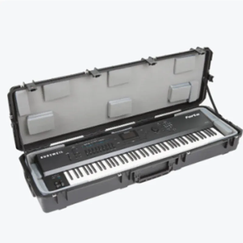 Hard Plastic Equipment Case Waterproof ABS Material Flight guitar Carrying Cases
