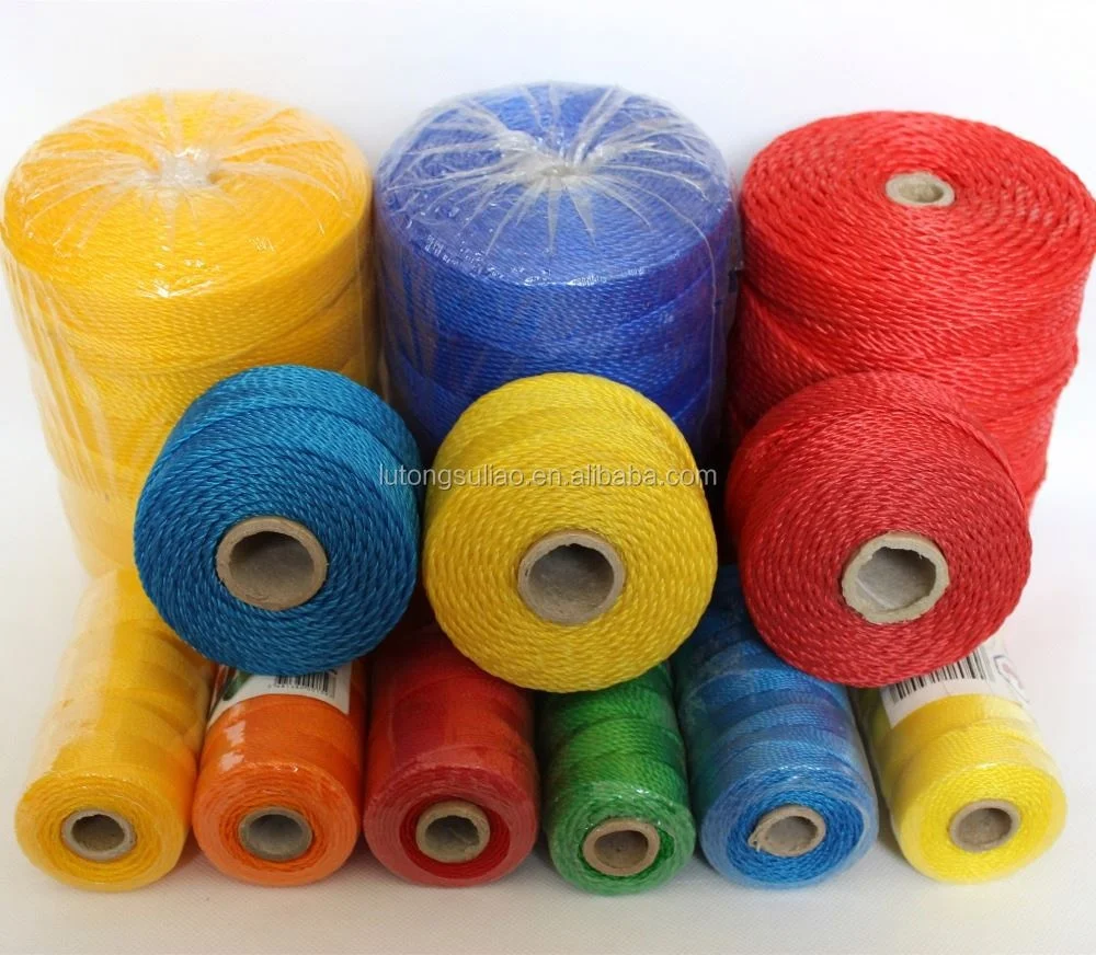 color 3strands twisted pe twine