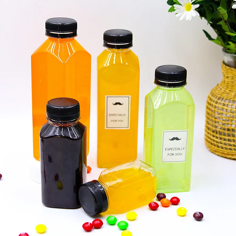 Бутылка для сока/чая/соды/воды/кофе 4 унции-17 унций пустая пластиковая бутылка 120-500 мл высокое