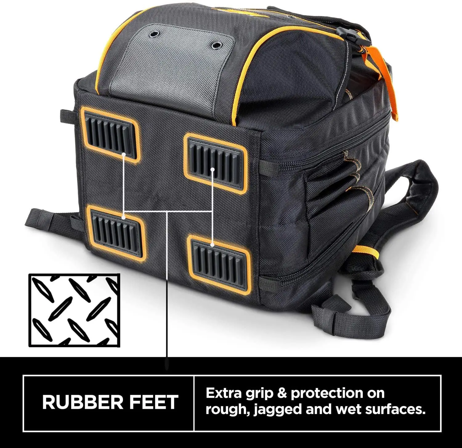 Canvas black backpack tool bag