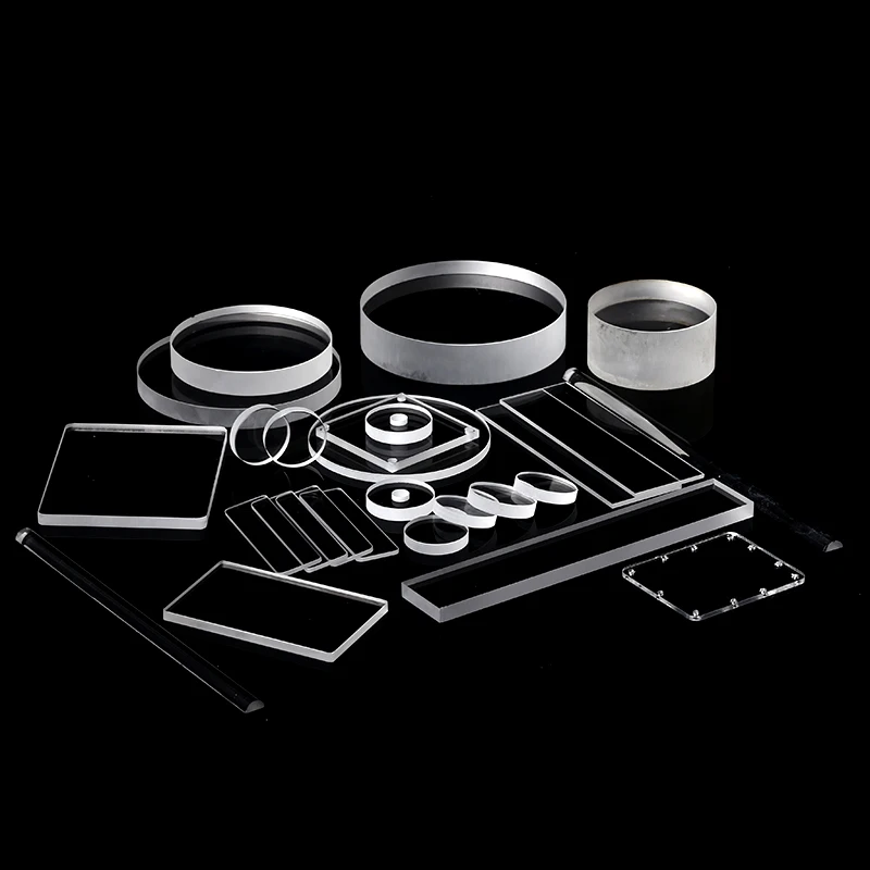 Прозрачная УФ-пластина из кварцевого стекла, размер OEM, круглые прозрачные стеклянные пластины, плавленый кварцевый диск из кварцевого стекла