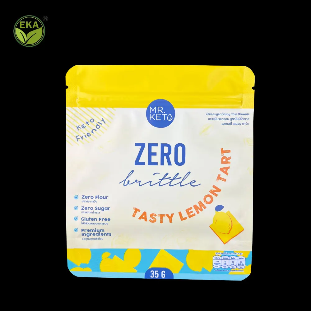 Wholesale Chips Packaging Bags Custom Logo Laminated Plastic Nuts Food Aluminium Foil Banana Chips Potatoes Chips Packing Bag