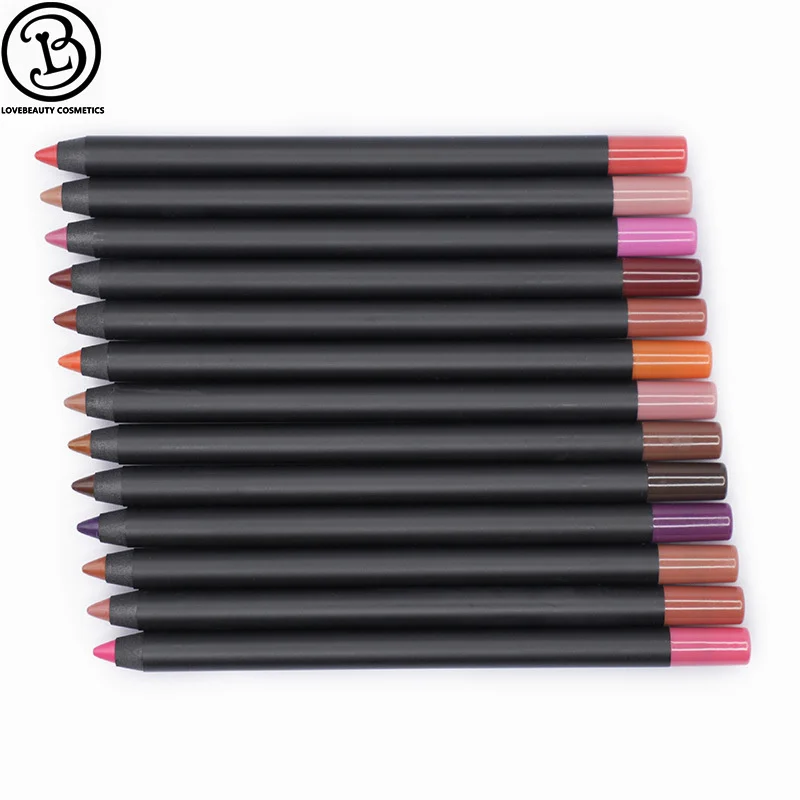
Профессиональный, сделайте свой собственный бренд 13 видов цветов lipliner custom 