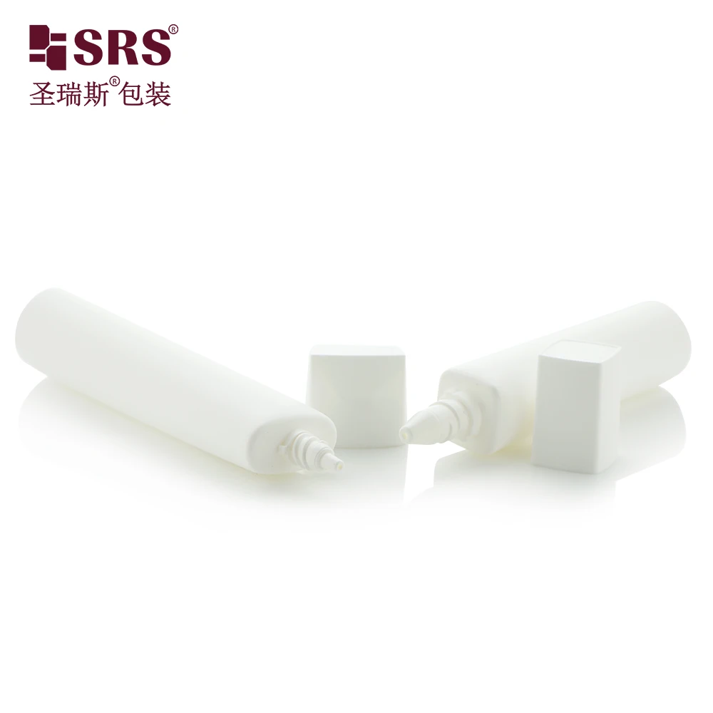 30mm Diameter Soft Tube Sugarcane PE Eco-friendly Squeeze Tube with Pump Nozzle For Makeup Skincare Packaging