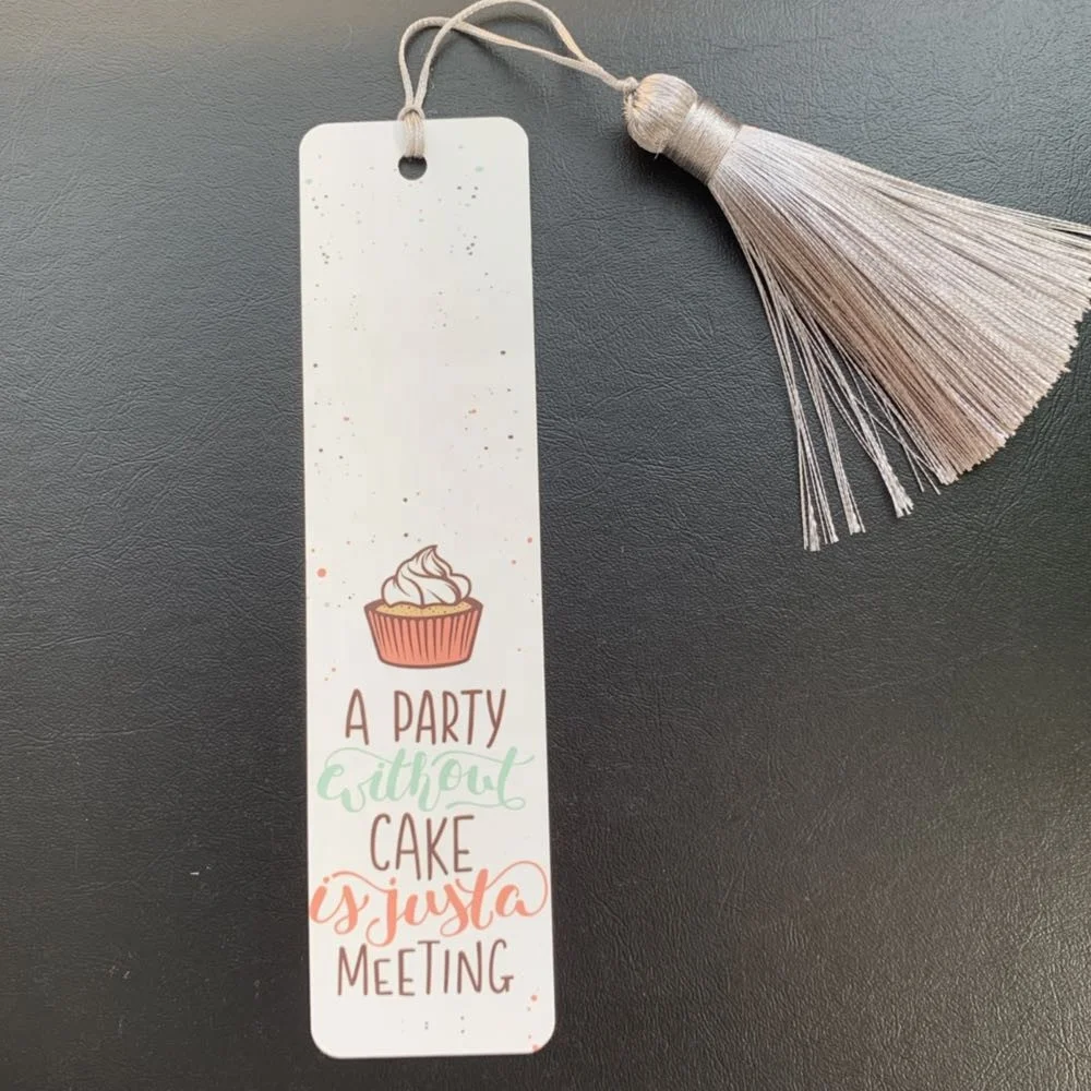 Cheap Price Sublimation Aluminum Bookmark Blank Bookmark with Tassels