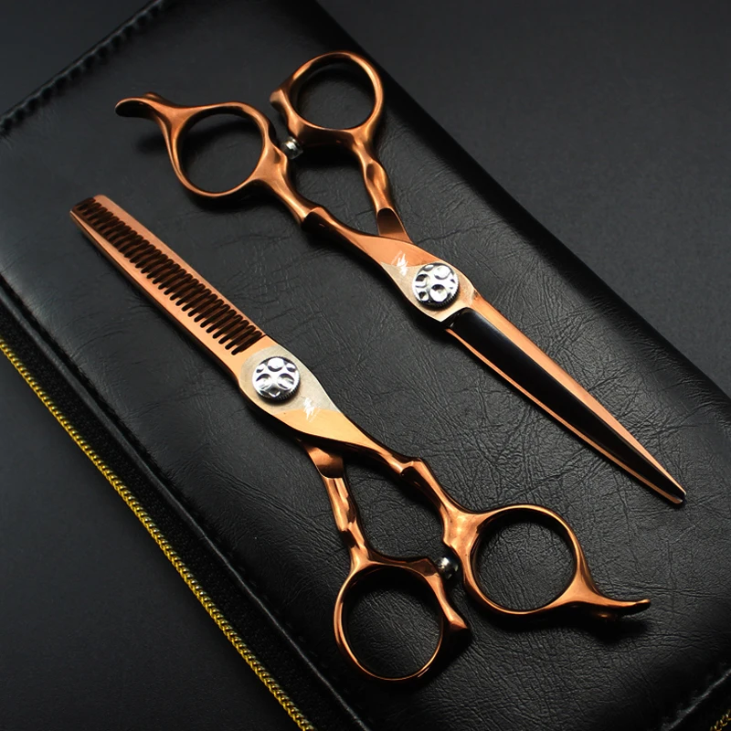 Профессиональные ножницы для стрижки волос бронза парикмахера 6,0 дюймов XGLL-11 JP440C Парикмахерские ножницы плоские Парикмахерская ножницы для волос