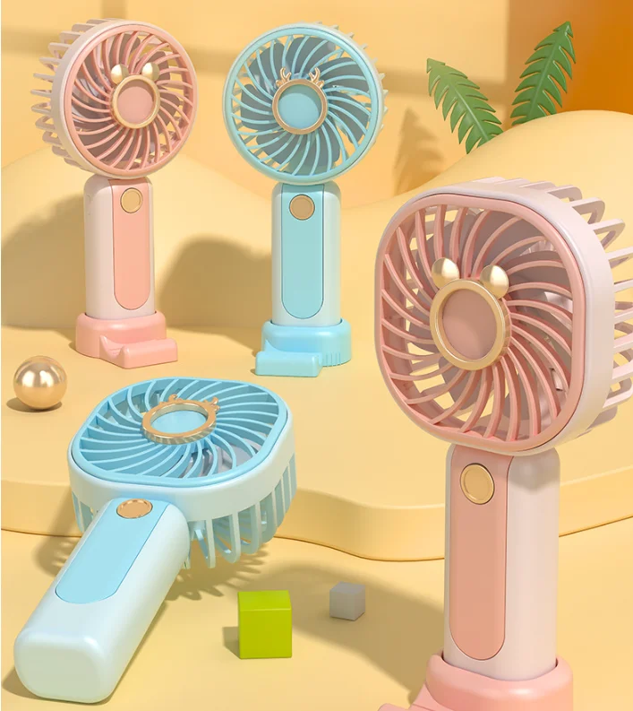 USB Mini Handheld Fan Portable Folding fan Long Battery Life Portable Handheld Mini Fan for Summer