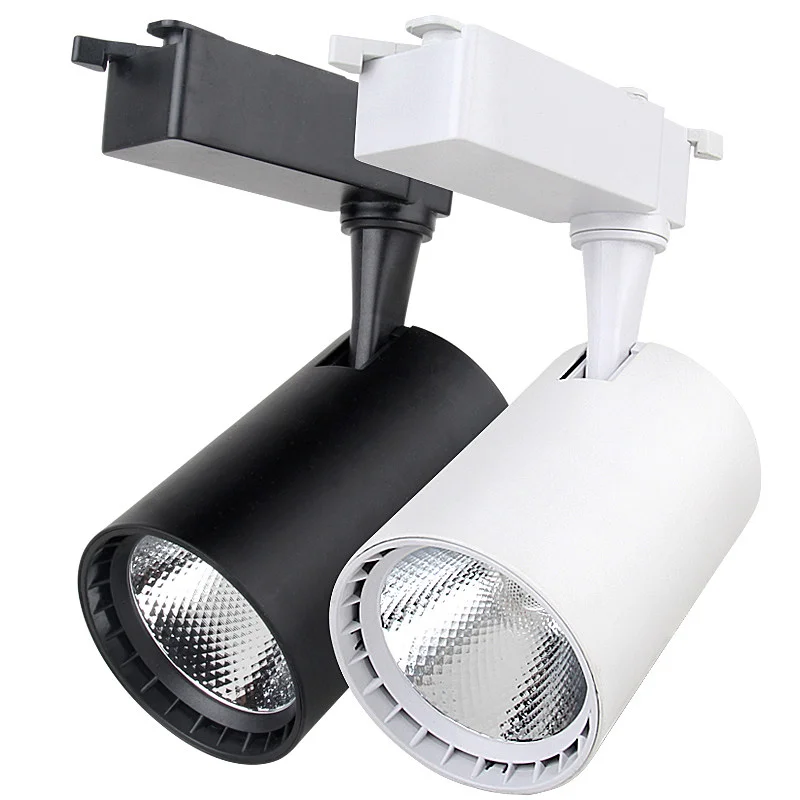 White And Black 7W LED Track Light Track Spotlight Indoor COB LED Track Lamp