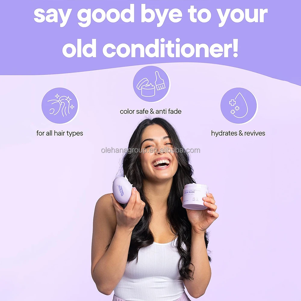 100% Natural Clean Formula Coconut Avocado Oil Hair Mask Long Lasting Moisturizing Nourishing Keratin Repair Hair Mask