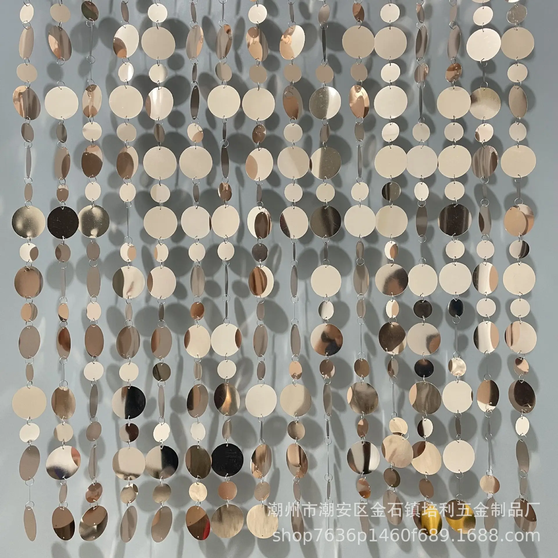 Palmy pearl curtain gold silver Champagne sequins string Christmas decorations stage props Wedding ceiling background decoration