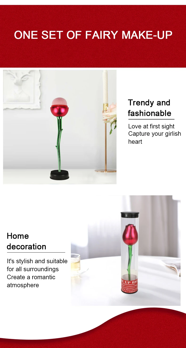 Catboy 2022 New Arrival Single Red Rose Cheap Foundation Makeup Brush Private Label