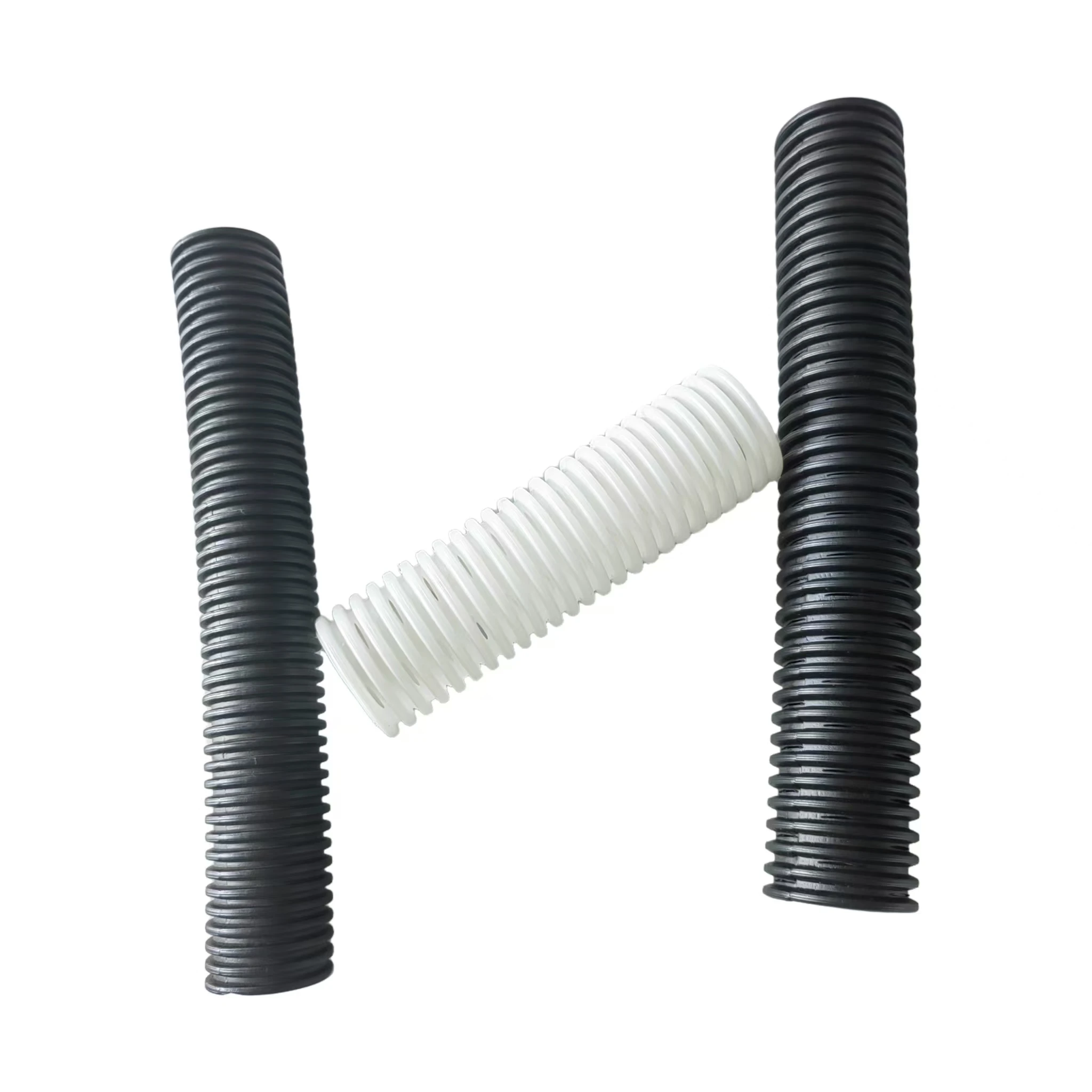 4 inch Perforated Corrugated drainage pipes have good flexibility and bending capacity for landfill drainage system