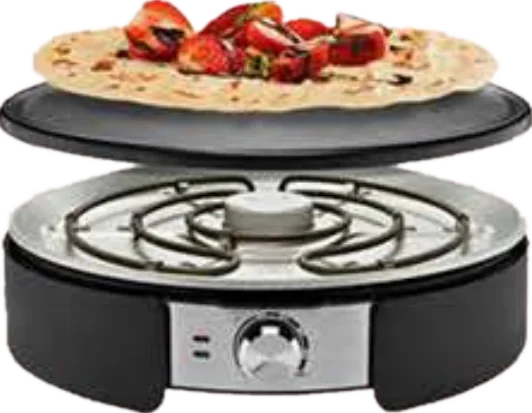 Round style Electric Crepe Maker Griddle non stick table top pancake maker  for home use