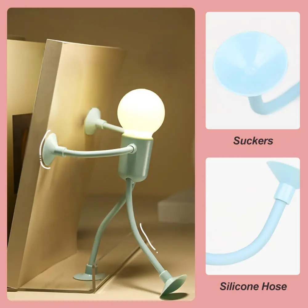 Popular Sales Multifunctional Cute Light Suction Cup Lamp Stress Relieving Easy Touch Light Night Lamp For Kids Students