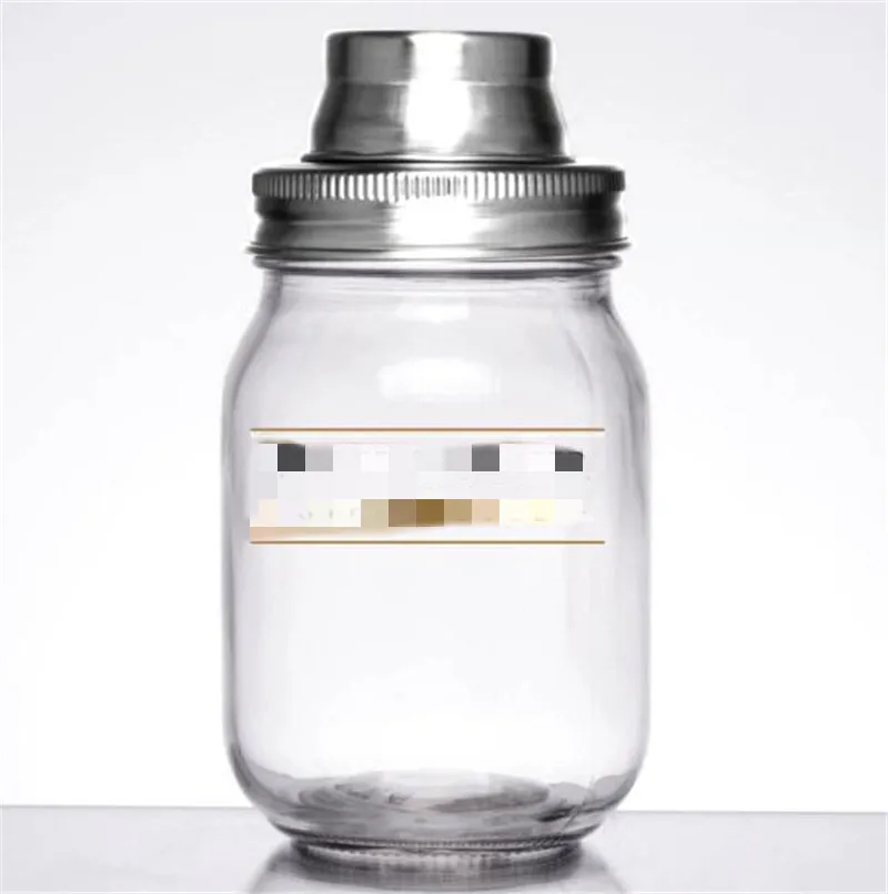 Professional Factory clear Glass Shaker Cocktail With Best