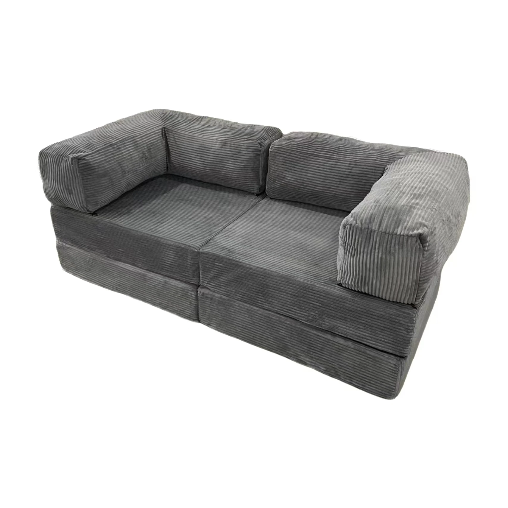 Single Size Folding Lazy Sofa Bed Memory Foam Floor mattress Foldable for Living Room