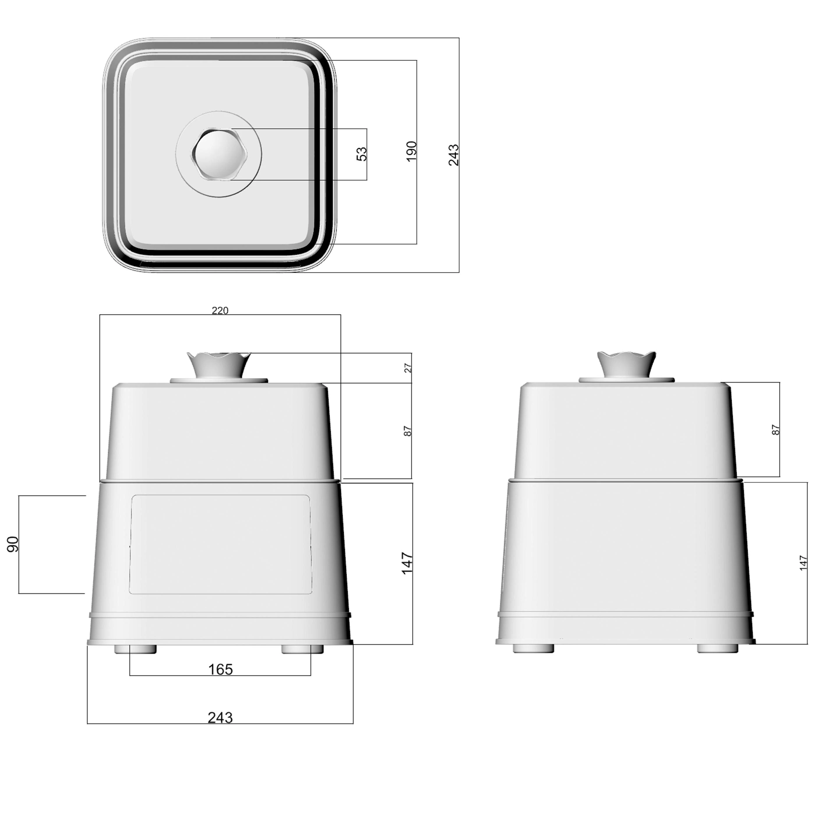 2022 newest design kaisa villa air fryer manufacturers digital display