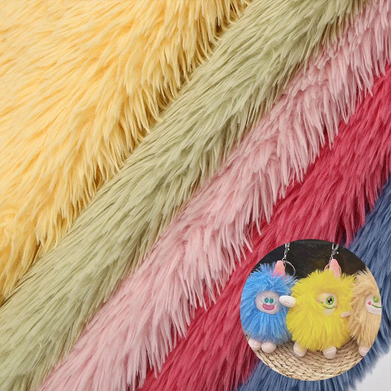 Заводская поставка игрушки одеяла подушка 100% полиэстера 20 мм длинный мех для волос удобный ручной ощупь флисовая ткань