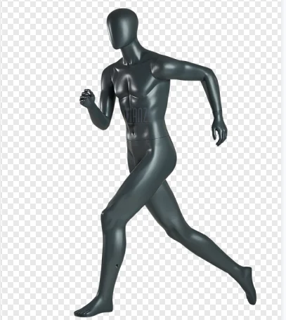 Wholesale fiberglass running sport mannequins adult female clothes window display mannequin